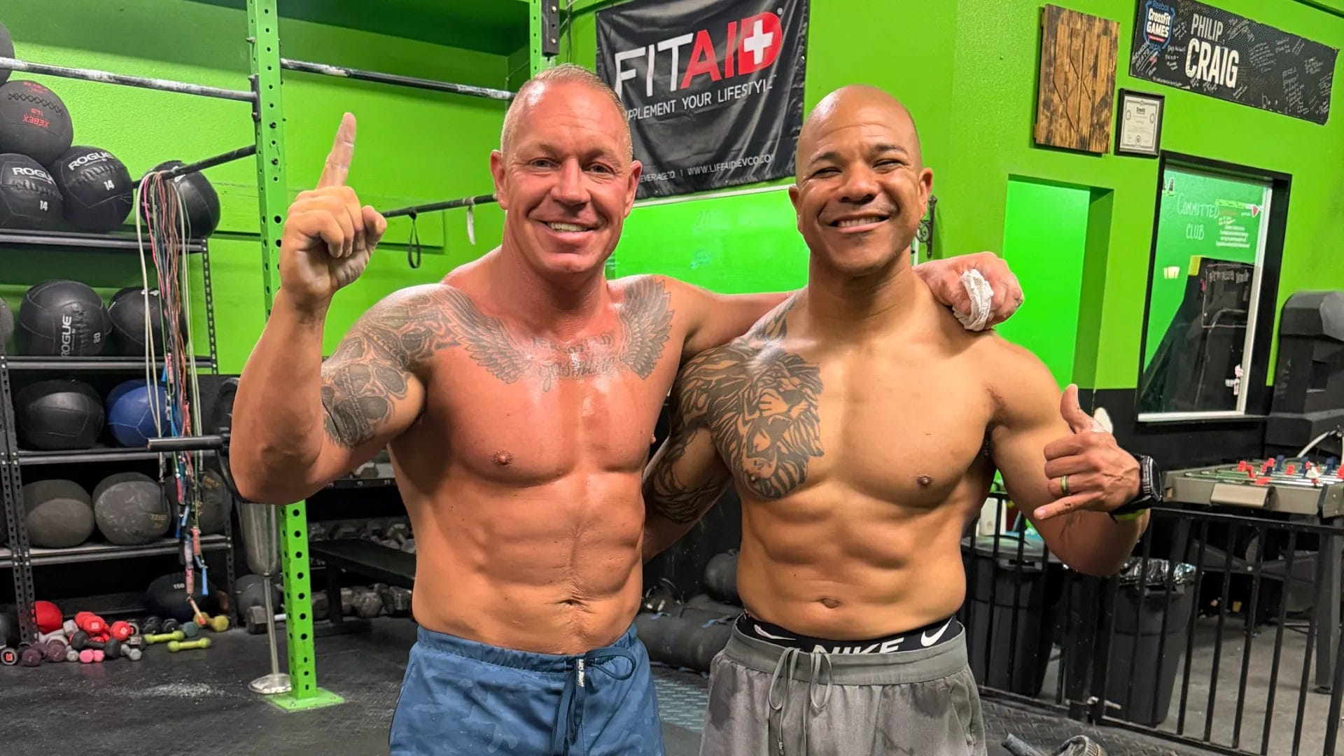 Men posing at CrossFit Hoka Hey